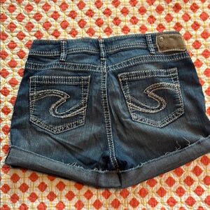 Stylish silver brand Natsuki med wash Denim Shorts